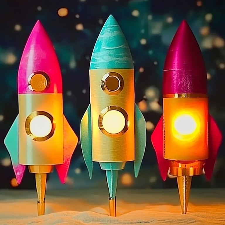 How to Make Toilet Roll Space Rocket Night Lights: A Step-by-Step Guide