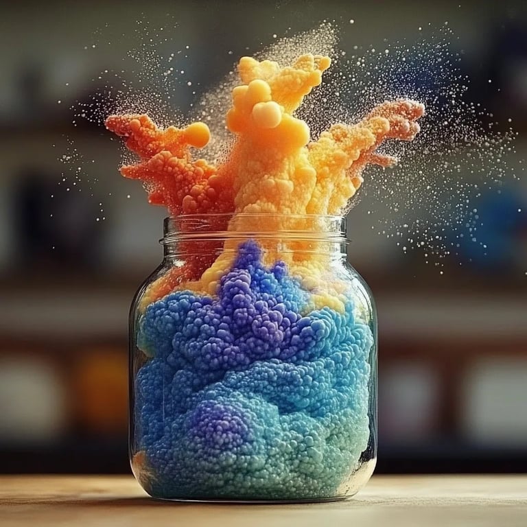 How to Create a Mesmerizing Rainbow Volcano Jar: A Step-by-Step Guide