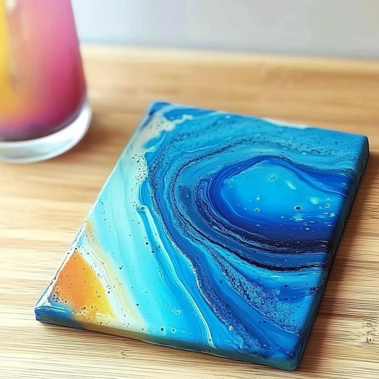 How to Make Dutch Pour Painting Coasters: A Step-by-Step Guide to Creating Unique Art