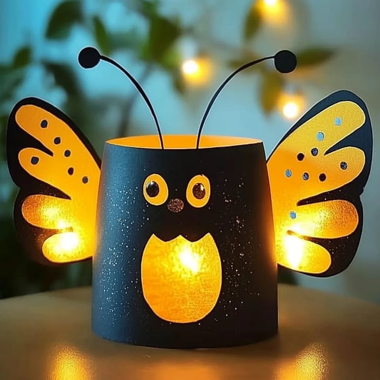 Crafting Whimsical Paper Roll Fireflies: A Step-by-Step Guide to Creating Enchanting Glow-in-the-Dark Decorations