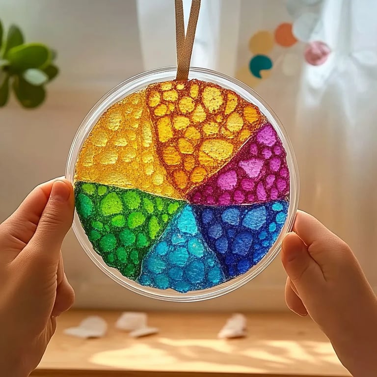 How to Make a Clear Glue Mosaic Suncatcher Craft: A Step-by-Step Guide