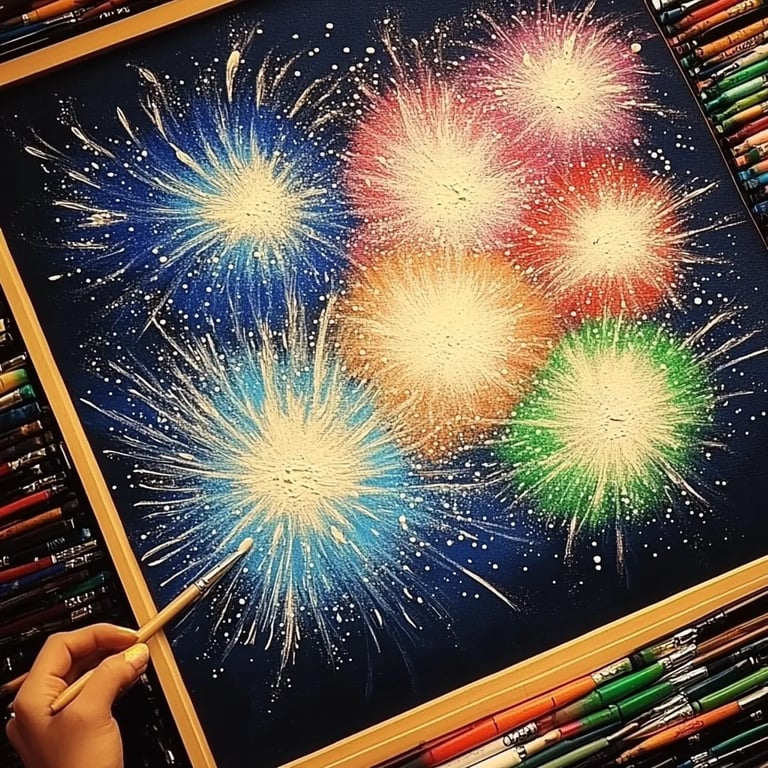 DIY Firework Salt Painting: A Sparkling Adventure in Creativity