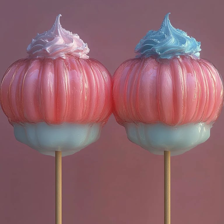 How to Make Cotton Candy Candy Apples