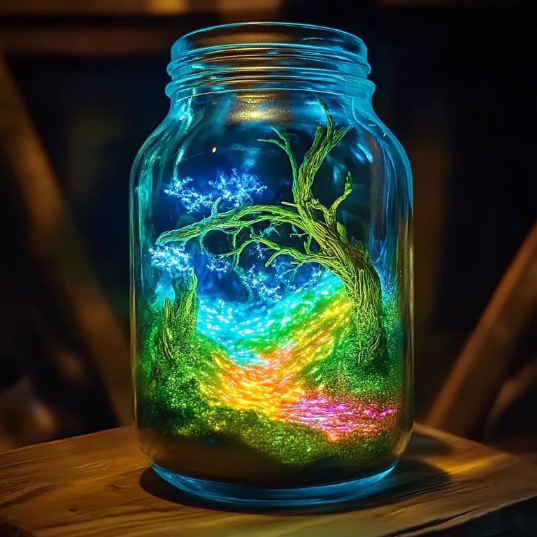 GLOW-IN-THE-DARK Fireworks in a Jar: An Amazing Ultimate DIY Project