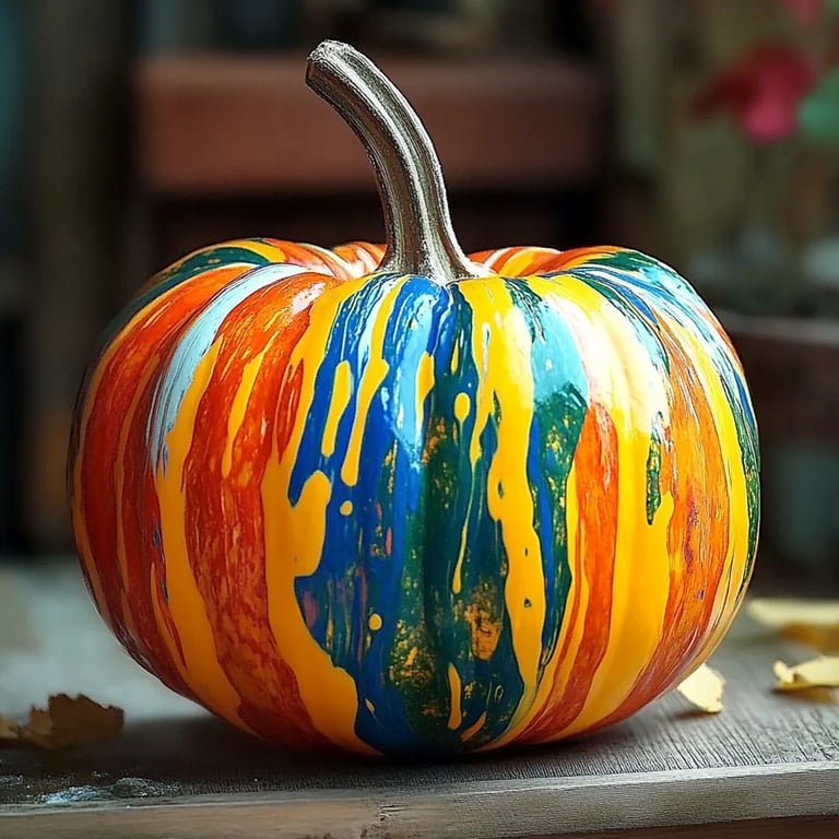 Rainbow Pour-Paint Pumpkins: An Amazing Ultimate Guide with 7 Steps