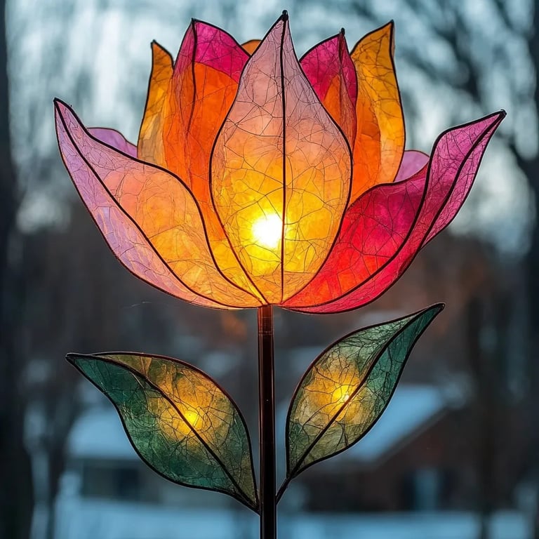 How to Make a Beautiful Tulip Suncatcher Craft: A Step-by-Step Guide to Adding Color to Your Home